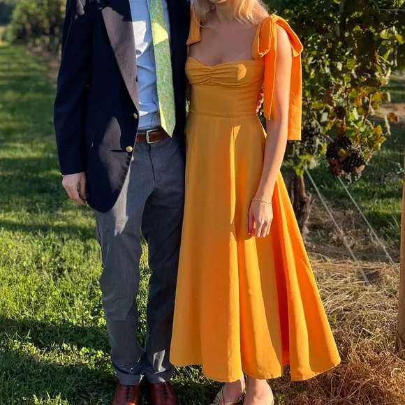 House of CB Alicia Yellow Midi Sundress - XS - Picture 12 of 16